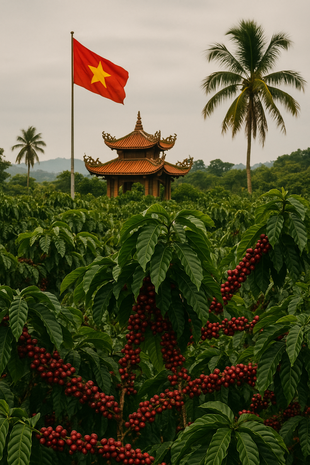 Vietnam Targets 31 Million Coffee Bags in 2025/2026 as Farmers Expand Output and Processing Surges